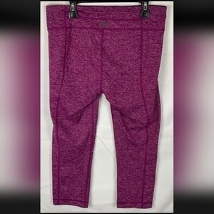 Under Armour Workout Capri Leggings Pink Heather Women’s Size S Stretch